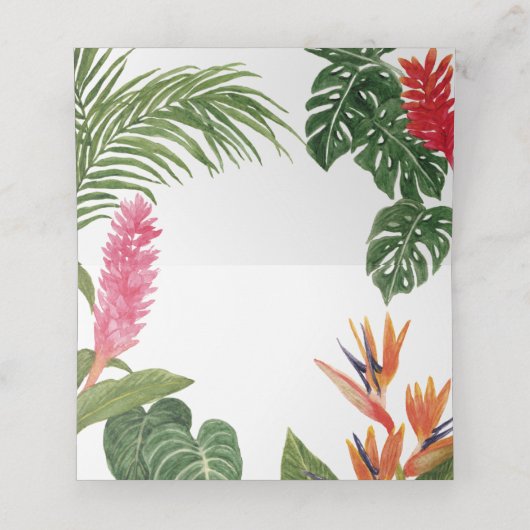 Carte De Placement Le rêve tropical (Intérieur déplié)