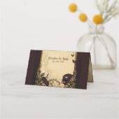 Carte De Placement L'élégance et la mystique du coeur gothique. (Dos)