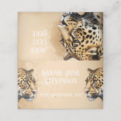 Carte De Placement "L'élégance sauvage : l'invitation du léopard" (Extérieur déplié)