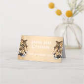 Carte De Placement "L'élégance sauvage : l'invitation du léopard" (Devant)