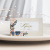 Carte De Placement L'élégance sauvage | Navy Blush & Gold Mariage