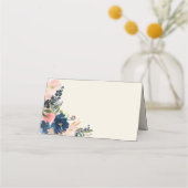 Carte De Placement L'élégance sauvage | Navy Blush & Gold Mariage (Dos)