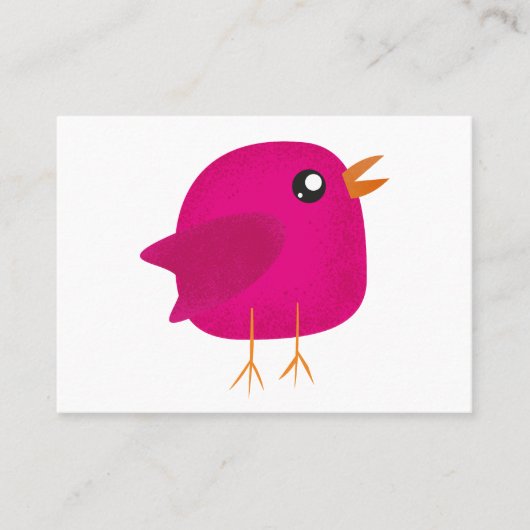 Carte De Placement Les enfants, joli petit oiseau (Devant)
