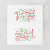 Carte De Placement Les Fêtes De Noël Dans Le Monde Entier (Extérieur déplié)