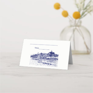 Carte De Placement Les rameurs de Crew Row s'affrontent avec le bleu 