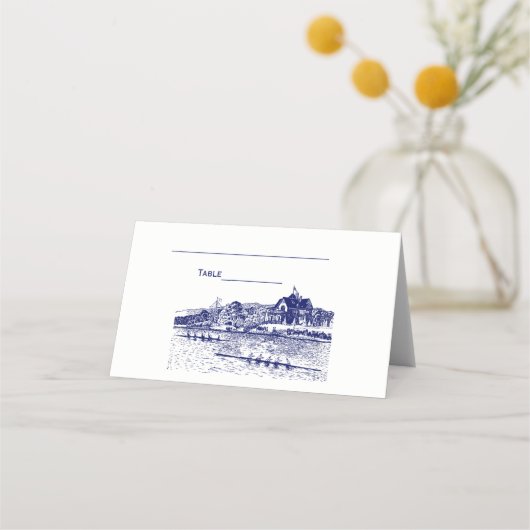 Carte De Placement Les rameurs de Crew Row s'affrontent avec le bleu (Devant)