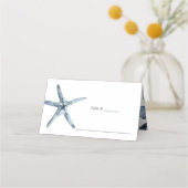 Carte De Placement L'étoile bleue | Table Mariage nautique (Devant)