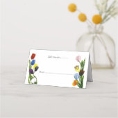 Carte De Placement LGBTQ plus Fleurs tulipes (Dos)