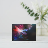 Carte De Placement libellule rouge brillante (Debout devant)