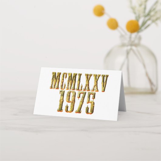 Carte De Placement Limited Edition Retro Birthday 50 year (Devant)