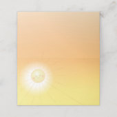 Carte De Placement Little Ray of Sunshine Baby shower (Extérieur déplié)