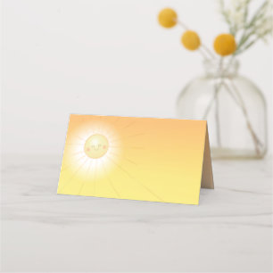 Carte De Placement Little Ray of Sunshine Baby shower