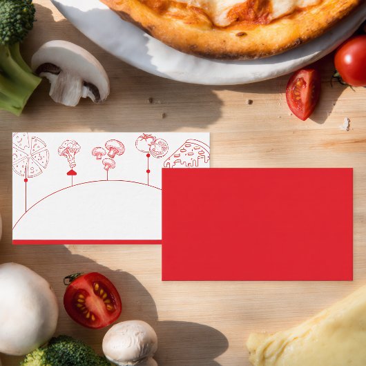 Carte De Placement Livraison Spéciale Pizza Vierge