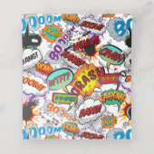 Carte De Placement Livre humoristique Bubble Moderne (Intérieur déplié)