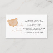 Carte De Placement Livres Baby showers Pour Bébé Card (Devant)