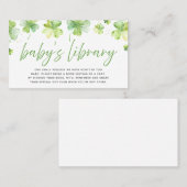 Carte De Placement Livres de Baby shower shamrock pour Baby Insert Ca (Devant / Derrière)