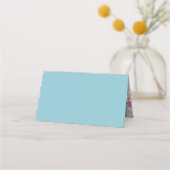 Carte De Placement Llama Baby shower Cute Blue Boy (Dos)