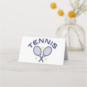 Carte De Placement Logo de tennis (Devant)