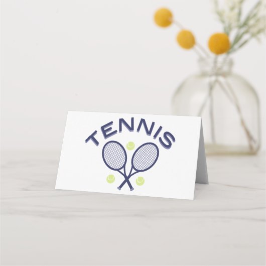 Carte De Placement Logo de tennis (Devant)