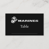 Carte De Placement Logo USMC - Blanc (Devant)