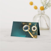 Carte De Placement Loupe en style Steampunk (Dos)