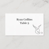 Carte De Placement Love Birds Place Cards (Dos)