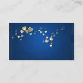 Carte De Placement Love Song Music Notes et Coeurs (Dos)