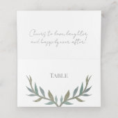 Carte De Placement Lovebirds au Paradis (Intérieur déplié)