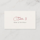 Carte De Placement Luxe Artistique Botanique Floral Mariage Paisley (Dos)