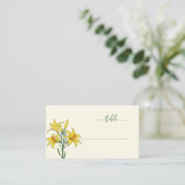 Carte De Placement Lys Botanique Jaune Serein (Debout devant)