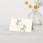 Carte De Placement Lys de Cala blanc et Mariage d'Eucalyptus (Devant)