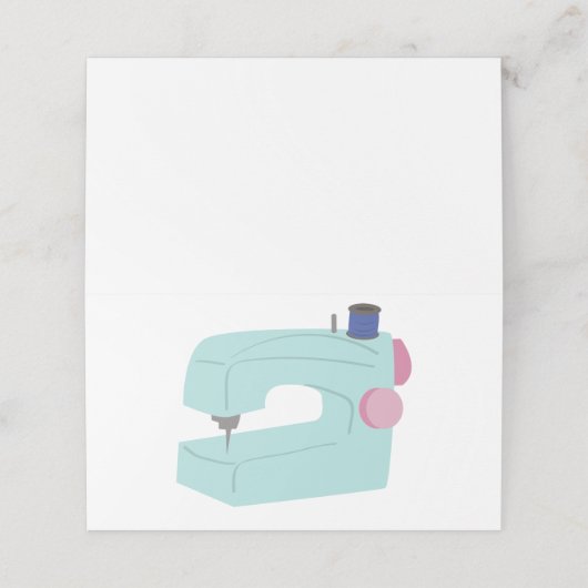 Carte De Placement Machine à coudre (Extérieur déplié)