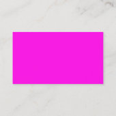 Carte De Placement Magenta brillant (couleur solide) (Dos)