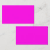Carte De Placement Magenta brillant (couleur solide) (Devant / Derrière)