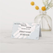 Carte De Placement Mains d'un couple de Mariages gais avec anneaux (Dos)