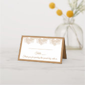 Carte De Placement Mandala Merci Brown Boho Indian Modern Mariage (Devant)