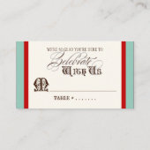 Carte De Placement Mangez, Buvez n Obtenez Marié Escort Tableau Numér (Dos)