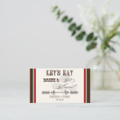 Carte De Placement Mangez, Buvez n Obtenez Marié Escort Tableau Numér (Debout devant)