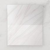 Carte De Placement marbre floral noir et rose (Intérieur déplié)