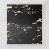 Carte De Placement Marbre noir et or (Intérieur déplié)