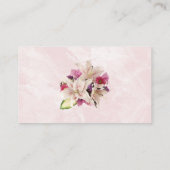 Carte De Placement Marbre rose blanc Lily Mariage Table Place (Dos)
