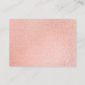 Carte De Placement Marbre rose et or moderne (Dos)