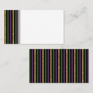 Carte De Placement Mardi Gras Lignes Verticales Parties scintillant D
