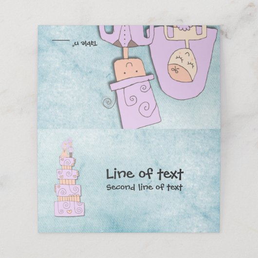 Carte De Placement Mariage (Extérieur déplié)