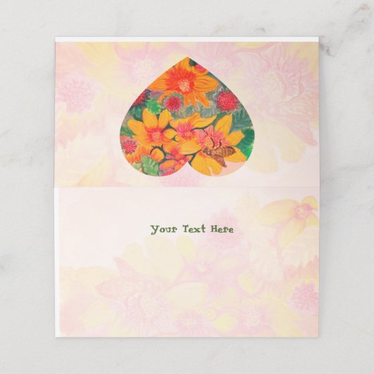 Carte De Placement Mariage (Extérieur déplié)