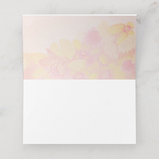 Carte De Placement Mariage (Intérieur déplié)