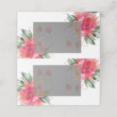 Carte De Placement Mariage à budget de jardin Rose vierge (Extérieur déplié)