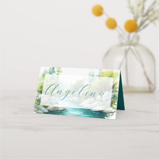 Carte De Placement Mariage à la Montagne Brumeuse