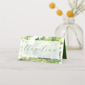Carte De Placement Mariage à la Montagne Brumeuse