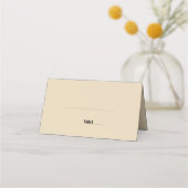 Carte De Placement mariage à main rétro moderne (Devant)